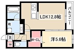 アメニティコート 1LDKの間取図画像