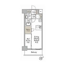 LiveFlat千種WEST 1LDKの間取図画像