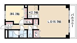 Enchante泉 1LDKの間取図画像