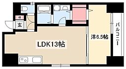 パークレジデンス丸の内駅前 1LDKの間取図画像