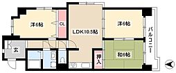グランドハイリス上社 3LDKの間取図画像