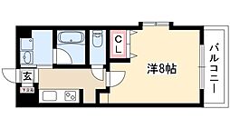 シテイライフ星ケ丘 1Kの間取図画像