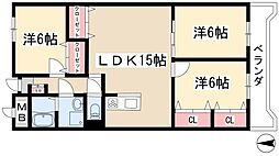RESIDENCEGOKISOSQUARE 3LDKの間取図画像