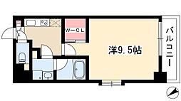 メイプルコート朝岡 1Kの間取図画像