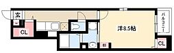 サマーフィールド 1Kの間取図画像