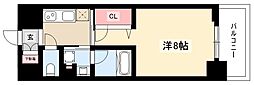 GRANDESPOIR車道 1Kの間取図画像