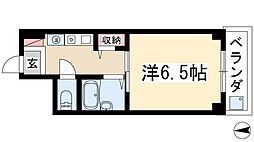 ブレインズ瑞穂 1Kの間取図画像