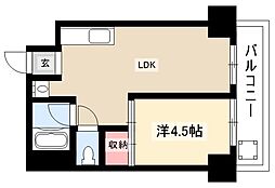 向陽ビル 1LDKの間取図画像