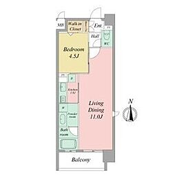 aLATOSHIRAKABE 1LDKの間取図画像