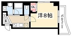 シテイライフ社が丘 1Kの間取図画像