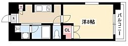 シテイライフ明が丘 1Kの間取図画像