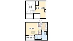 ヒラソル守山 1Kの間取図画像