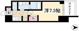 ラドゥセール本郷 1Kの間取図画像