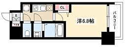プレサンス新栄リベラ 1Kの間取図画像