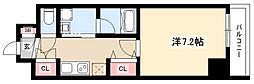 ジオステージ本山 1Kの間取図画像
