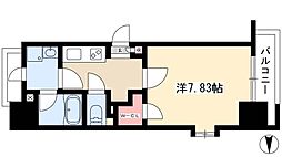 メイプルコート本山 1Kの間取図画像