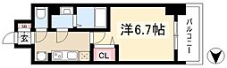 メイクス鶴舞2 1Kの間取図画像