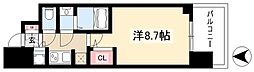 ラドゥセール本郷 1Kの間取図画像