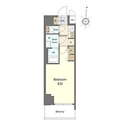 S-RESIDENCE高岳bresa(ブレサ) 1Kの間取図画像