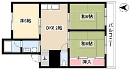 メゾン寿ゞ喜 3DKの間取図画像