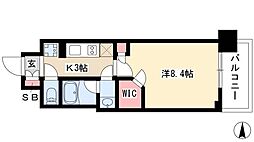 ブランシエスタ泉 1Kの間取図画像