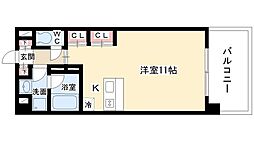 シテイライフ日和 1DKの間取図画像