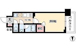 ブランシエスタ泉 1Kの間取図画像