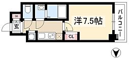 エスリード上前津テルツェ 1Kの間取図画像
