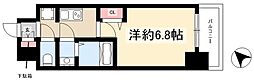 プレサンスNAGOYA覚王山 1Kの間取図画像