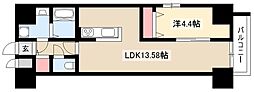 Primal千種stelo 1LDKの間取図画像