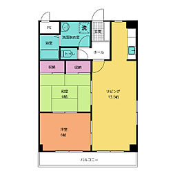 ハイム・オーベルジュ 2LDKの間取図画像