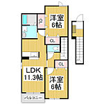 松本市波田 2階建 築18年のイメージ