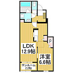 松本市大字岡田下岡田 2階建 築6年のイメージ