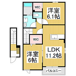 間取図画像 2LDK