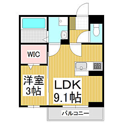 UrbanCoat 1LDKの間取図画像