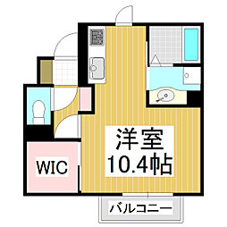 WAKAKUSA・KOUYA ワンルームの間取図画像