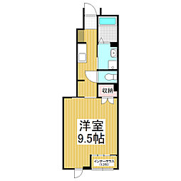 L.Calmia 1Kの間取図画像