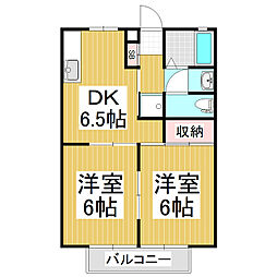 ピコハウス 2DKの間取図画像