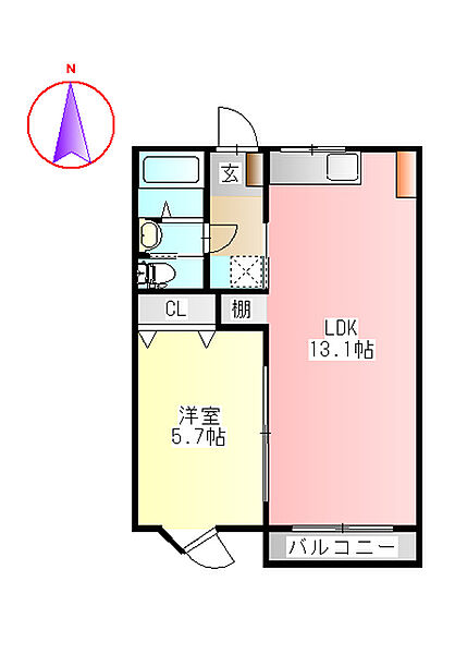 同じ建物の物件間取り写真 - ID:221010057433