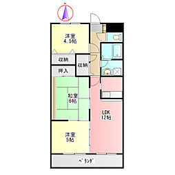 グランツ・杉山3 3LDKの間取図画像