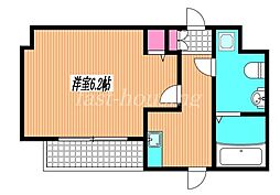 JR中央本線 武蔵小金井駅 徒歩10分の賃貸マンション 1階ワンルームの間取り