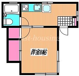 メイプルコットプラス 1DKの間取図画像