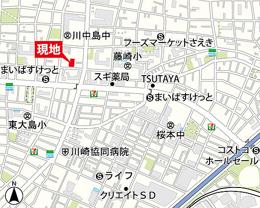学校や公園が近...