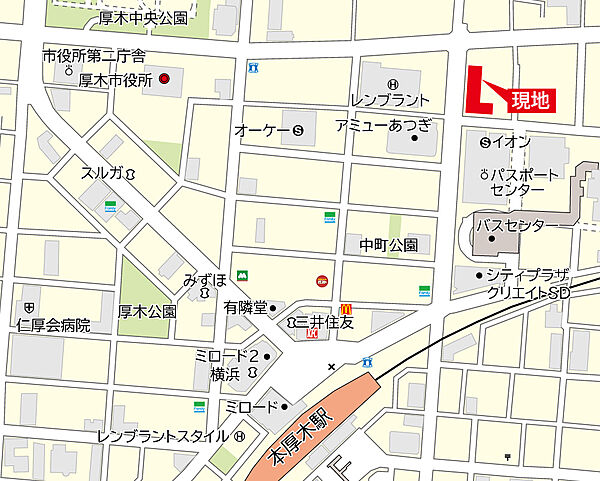 地図を拡大表示