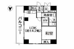 ライオンズタワー奥湯河原 1LDKの間取図画像