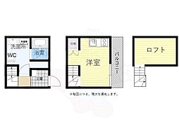(仮称)南区本城町賃貸アパートB棟 1階1Kの間取り