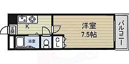 湯口マンション 1Kの間取図画像