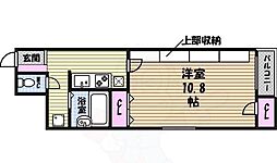 グランパス豊年 3階1Kの間取り