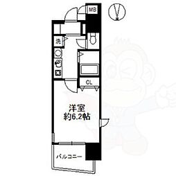 プレサンス桜通アベニュー 10階1Kの間取り