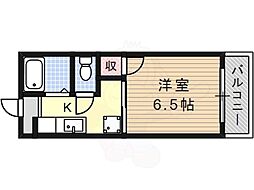 名古屋市営鶴舞線 川名駅 徒歩4分の賃貸アパート 1階1Kの間取り